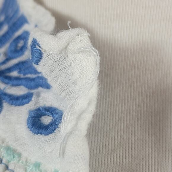 The GREAT Traveler embroidered peasant top cream Size 0 =XS - Picture 6 of 9